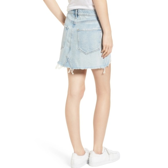 NWT AGOLDE Quinn High Rise Cutoff Denim Miniskirt 27 - Picture 5 of 16